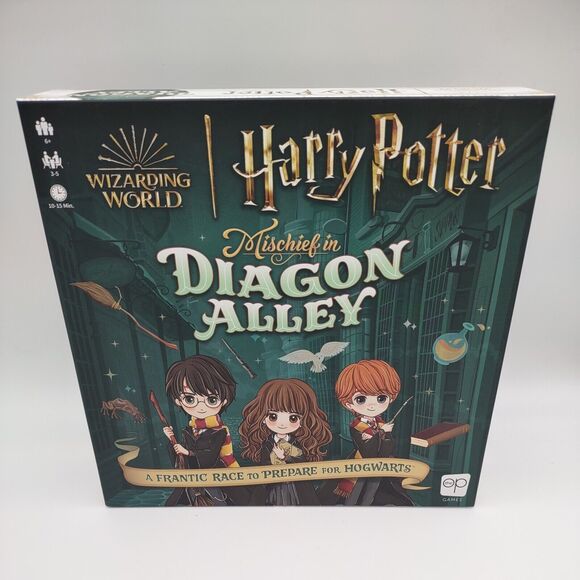Harry Potter Mischief in Diagon Alley Family Night Strategy Board Game NIOB - Picture 1 of 10